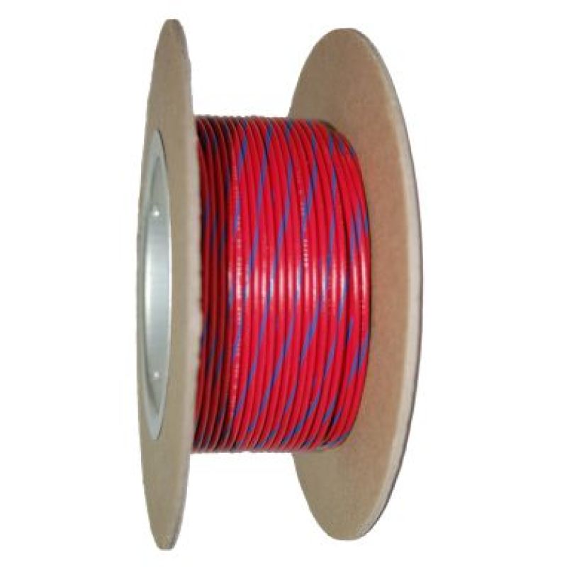 NAMZ OEM Color Primary Wire 100ft. Spool 18g - Red/Blue Stripe NWR-26-100 NWR-26-100 Photo - Primary