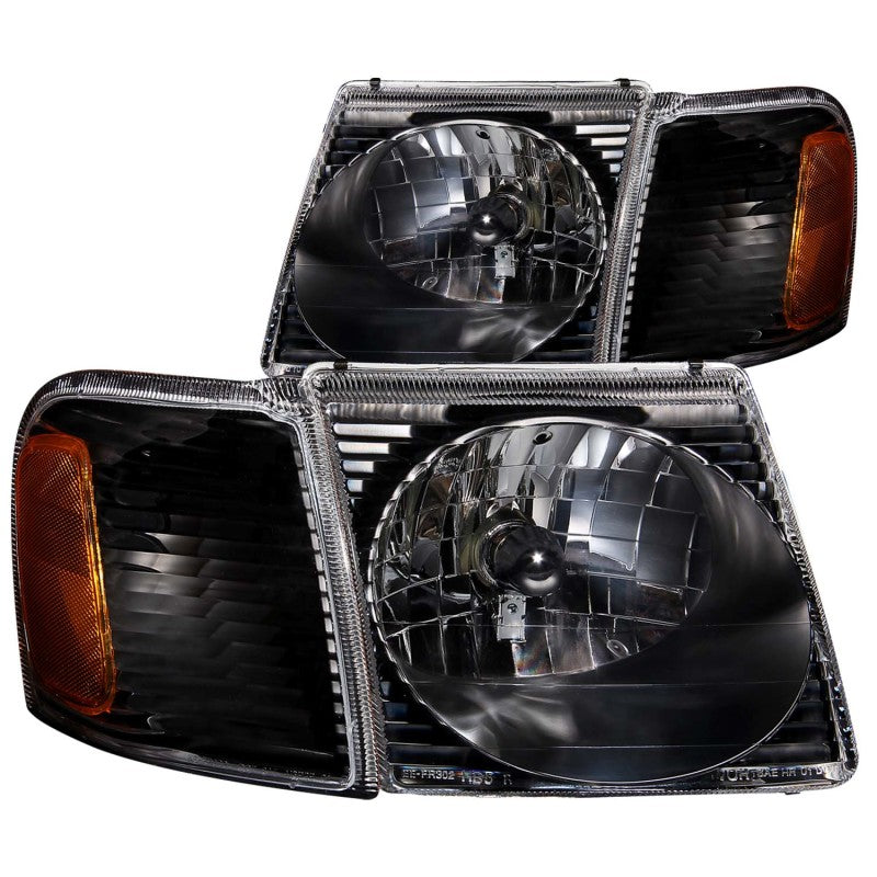 Anzo 2001-2005 Ford Explorer Crystal Headlights Black 111041 Photo - Primary
