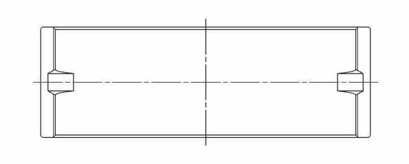 ACL 03+ Ford/Mazda 4 2.0L/2.3L DOHC Duratec Standard Size Race Series Main Bearing Set 5M8174HX-STD 5M8174HX-STD Technical Drawing