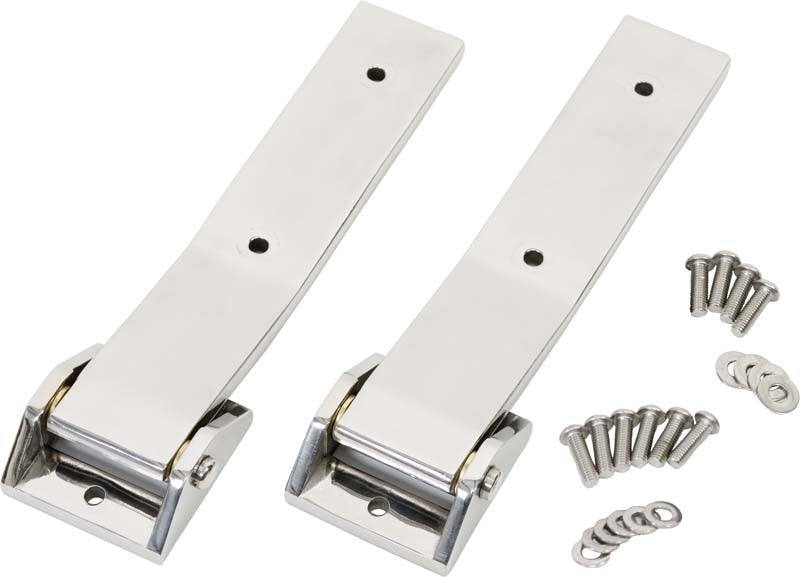 Kentrol 07-18 Jeep Wrangler JK Tailgate Hinge Pair - Polished Silver 30578 30578 Photo - Primary
