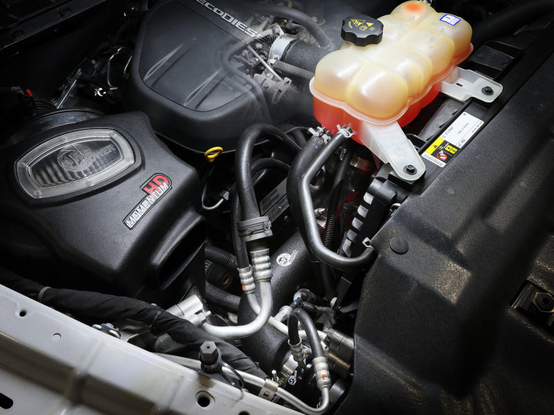 aFe 16-19 RAM 1500 V6 3.0L (TD) BladeRunner 3in Aluminum Hot & Cold Charge Pipe Kit - Black 46-20494-B 46-20494-B Photo - Mounted