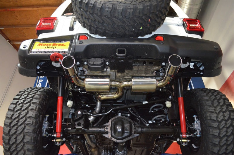 Injen 18-20 Jeep Wrangler JL L4-2.0L Turbo / V6-3.6L SS Axle-back Exhaust - Polished SES5005P SES5005P Photo - Mounted