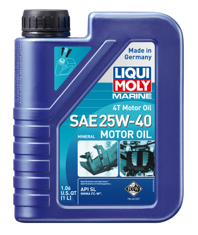 LIQUI MOLY 1L Marine 4T Motor Oil 25W40 20546 20546 Photo - Primary