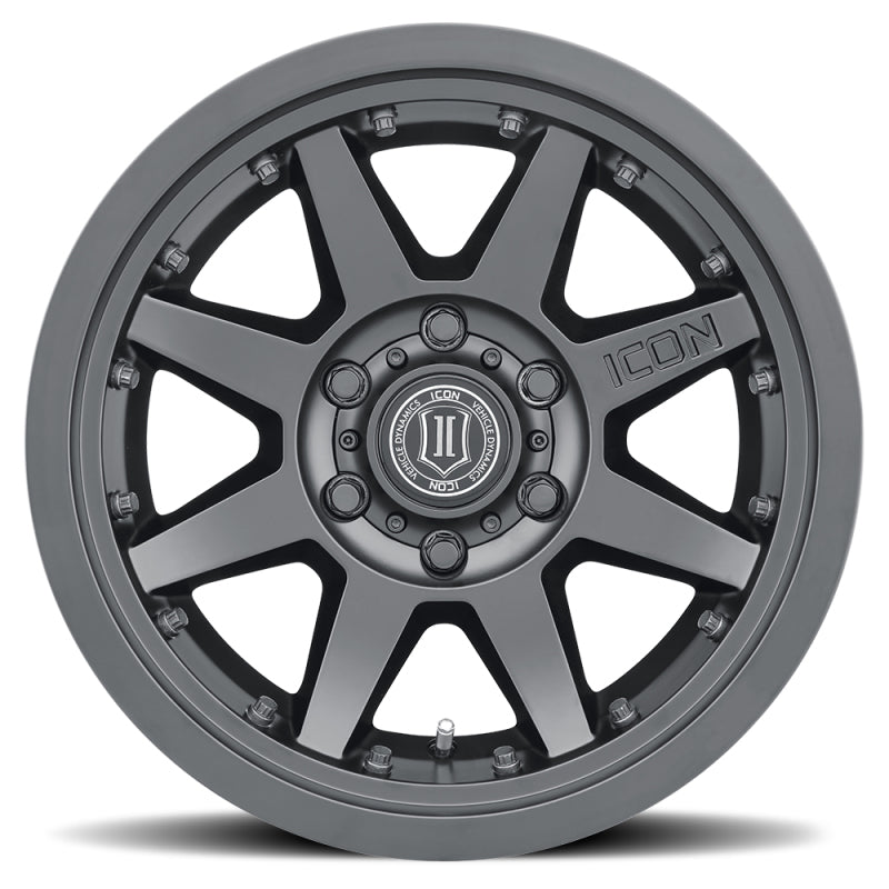 ICON Rebound Pro 17x8.5 5x150 25mm Offset 5.75in BS 110.1mm Bore Satin Black Wheel 21817855557SB 21817855557SB Photo - Unmounted