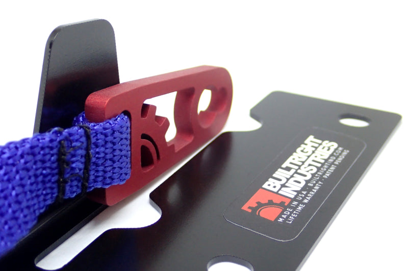 BuiltRight Industries 09-20 Ford F-150/Raptor (09-14 SuperCrew Only) Rear Seat Release - Blue Strap 100114 100114 Photo - Primary