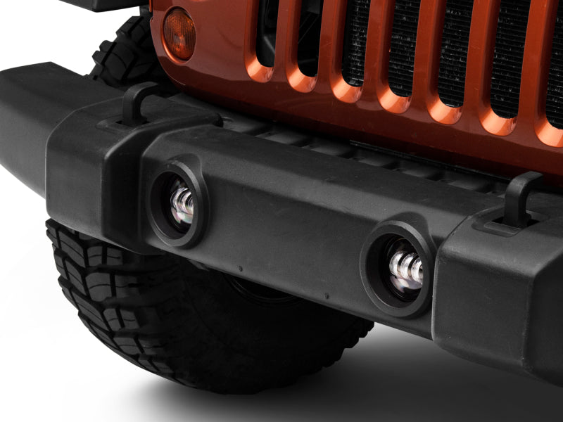 Raxiom 07-22 Jeep Wrangler JK/JL Axial Series Tri-Bar LED Fog Lights- White J130811 J130811 Photo - Close Up