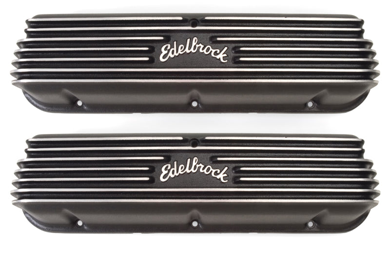 Edelbrock Valve Cover Classic Series Ford 1962-95 221 351W V8 Black 41603 41603 Photo - Primary