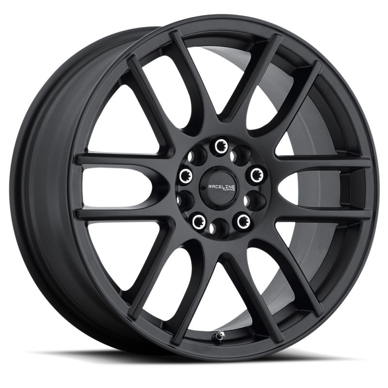 Raceline 141B Mystique 18x7.5in / 5x100/5x114.3 BP / 42mm Offset / 72.62mm Bore - Satin Black Wheel 141B-87589+42 141B-87589+42 Photo - Primary