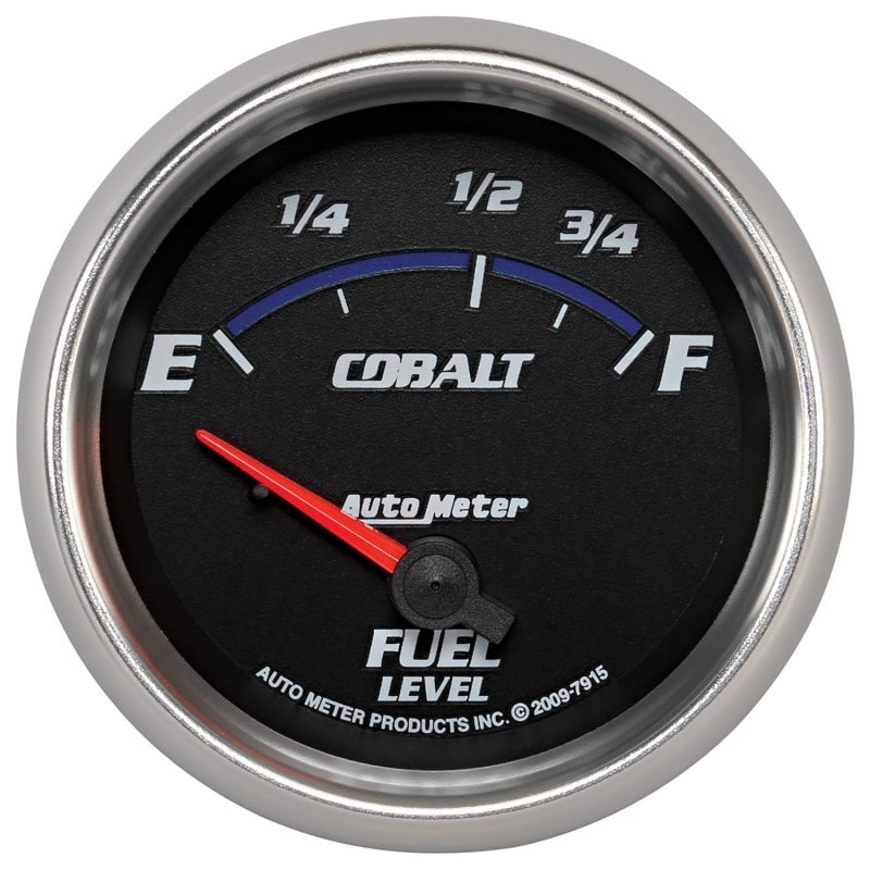 Autometer Gauge,Fuel Level,2 5/8", 73E to 10F, Elec, Cobalt 7915 Photo - Primary