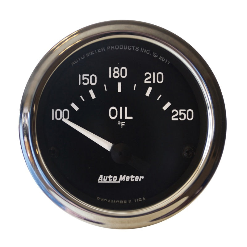 Autometer Gauge, Oil Temp, 2 1/16", 100-250 Deg. F, Electric, Cobra 201018 Photo - Primary