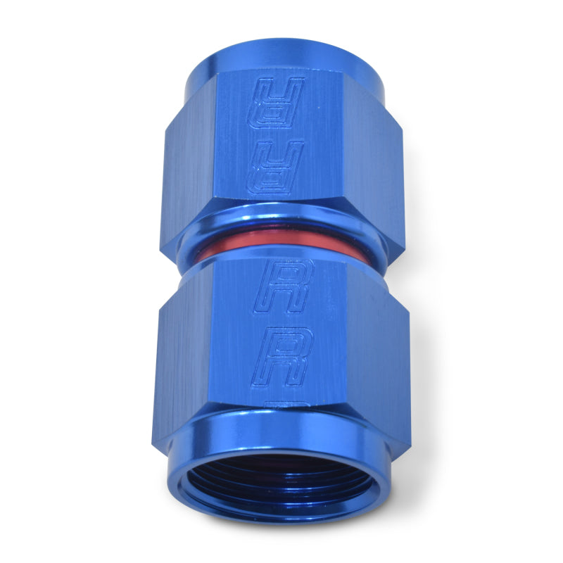 Russell -8 AN Straight Swivel Coupler (Red/Blue Finish) 640010 Photo - out of package