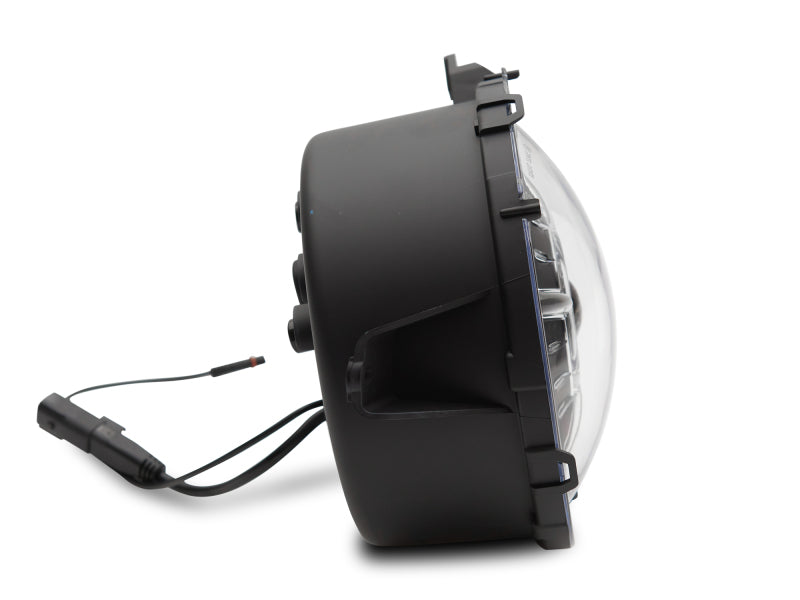 Raxiom 18-22 Jeep Wrangler JL/ JT 9-Inch LED Headlights w/ DRL and Halo- Black Housing (Clear Lens) J137646 J137646 Photo - Close Up