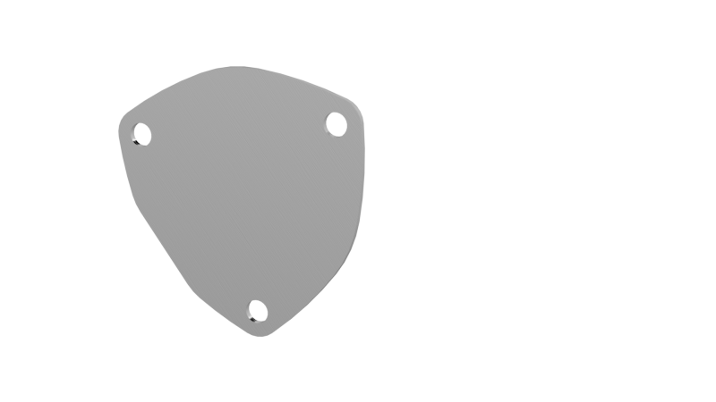 QTP 3.5in Bolt-On QTEC 3 Bolt Cover Plate 10350C 10350C Photo - Primary