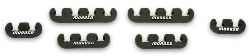 Moroso Spark Plug Wire Accessories Spark Plug Wire Separators; Black; 7-9mm 72163 Photo - Primary