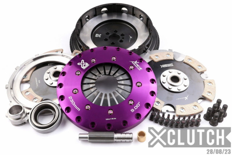 XCLUTCH 89-94 Nissan Skyline GT-R 2.6L 9in Twin Solid Ceramic Clutch Kit XKNI23530-2E XKNI23530-2E Photo - Primary