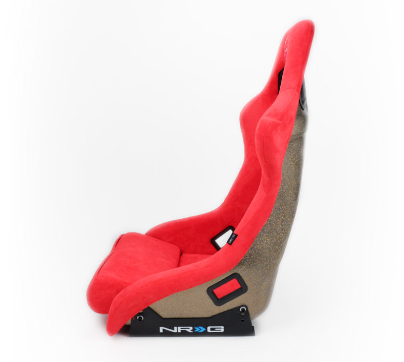 NRG FRP Bucket Seat ULTRA Edition - Large (Red Alcantara/Gold Glitter Back) FRP-302RD-ULTRA FRP-302RD-ULTRA Photo - Primary