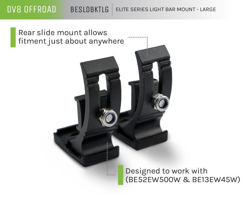 DV8 Offroad Elite Series Light Bar Mount for BE20EW105W BESLDBKTSM BESLDBKTSM User 6