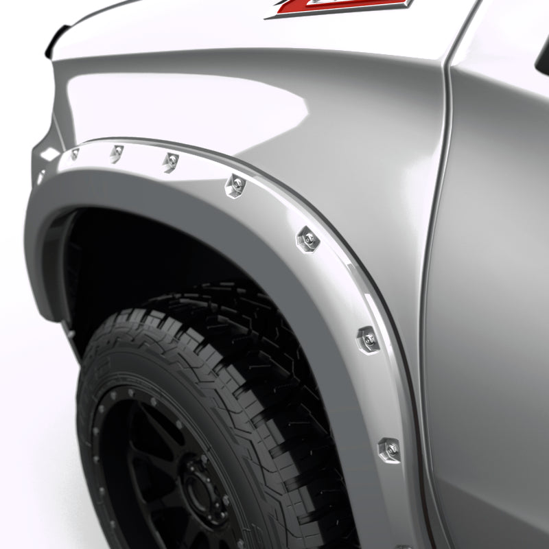 EGR 2019 Chevy 1500 Color Match Style Fender Flare - Set - Switchblade Silver 791694-GAN 791694-GAN Photo - Close Up