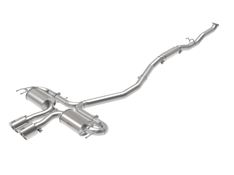 aFe Takeda 3in 304 SS Cat-Back Exhaust System w/Polished Tips 17-21 Honda Civic Sport L4-1.5L (t) 49-36624-P 49-36624-P Photo - Primary