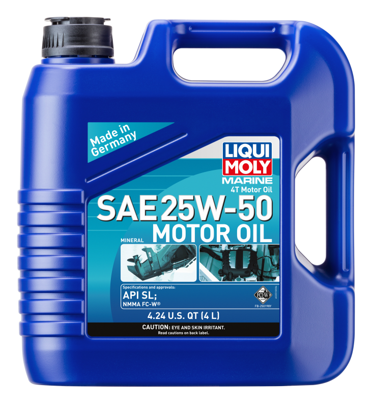 LIQUI MOLY 4L Marine 4T Motor Oil SAE 25W50 22510 22510 Photo - Primary