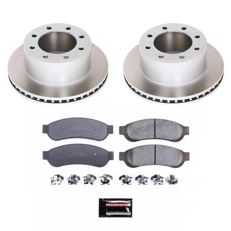 PowerStop Power Stop 07-10 Ford F-350 Super Duty Rear Semi-Coated Rotor Kit SC1798 SC1798 Photo - Primary