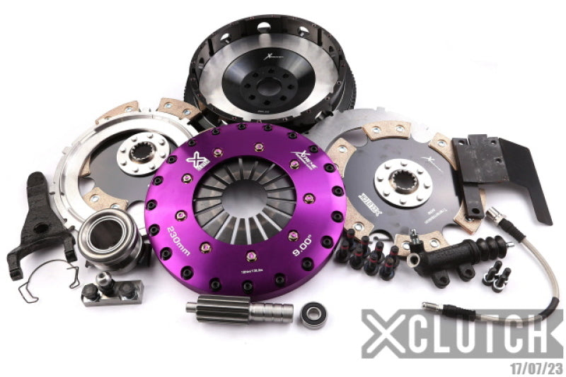 XCLUTCH 93-95 Toyota Supra Twin Turbo 3.0L 9in Twin Solid Ceramic Clutch Kit XKTY23536-2E XKTY23536-2E Photo - Primary