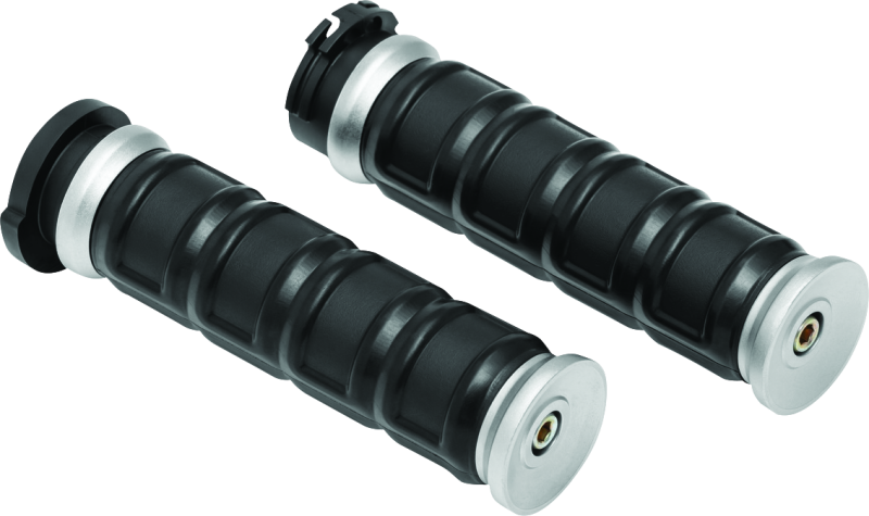 Kuryakyn Dillinger Grips Cbl Sil 6672 6672 Photo - Primary
