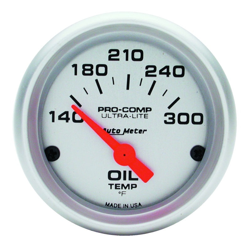 Autometer Gauge, Oil Temp, 2 1/16", 140-300 Deg F, Electric, Ultra-Lite 4348 Photo - Primary