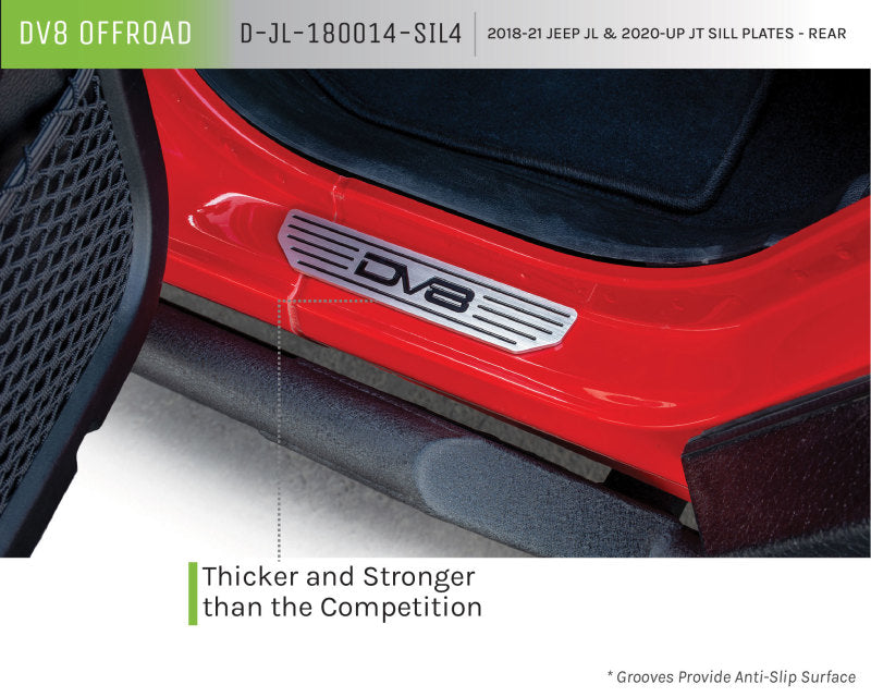 DV8 Offroad 2018-2019 Jeep Gladiator JL Rear Sill Plates D-JL-180014-SIL4 D-JL-180014-SIL4 Product Brochure - a specific brochure describing a Product