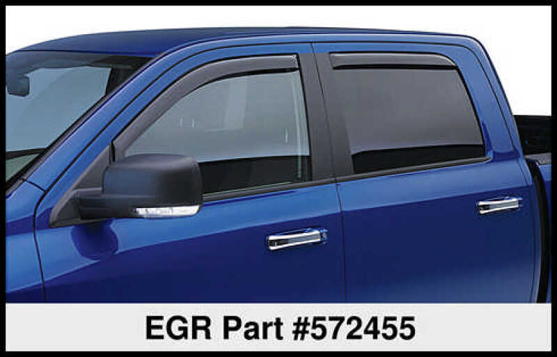 EGR 02-08 Dodge F/S Pickup Quad Cab In-Channel Window Visors - Set of 4 - Matte 572455 572455 Thumbnail
