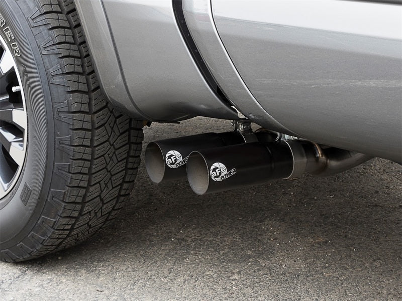aFe Rebel Series 2-1/2" Cat-Back Exhaust System w/ Black Tip Nissan Titan 49-46126-B Photo - Mounted