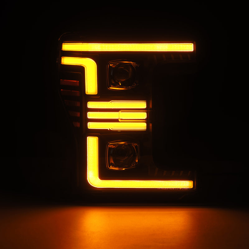 AlphaRex 17-19 Ford F-250/350/450/550 Super Duty PRO-Series Proj Headlights Black w/SeqSig & DRL 880321 880321 User 1