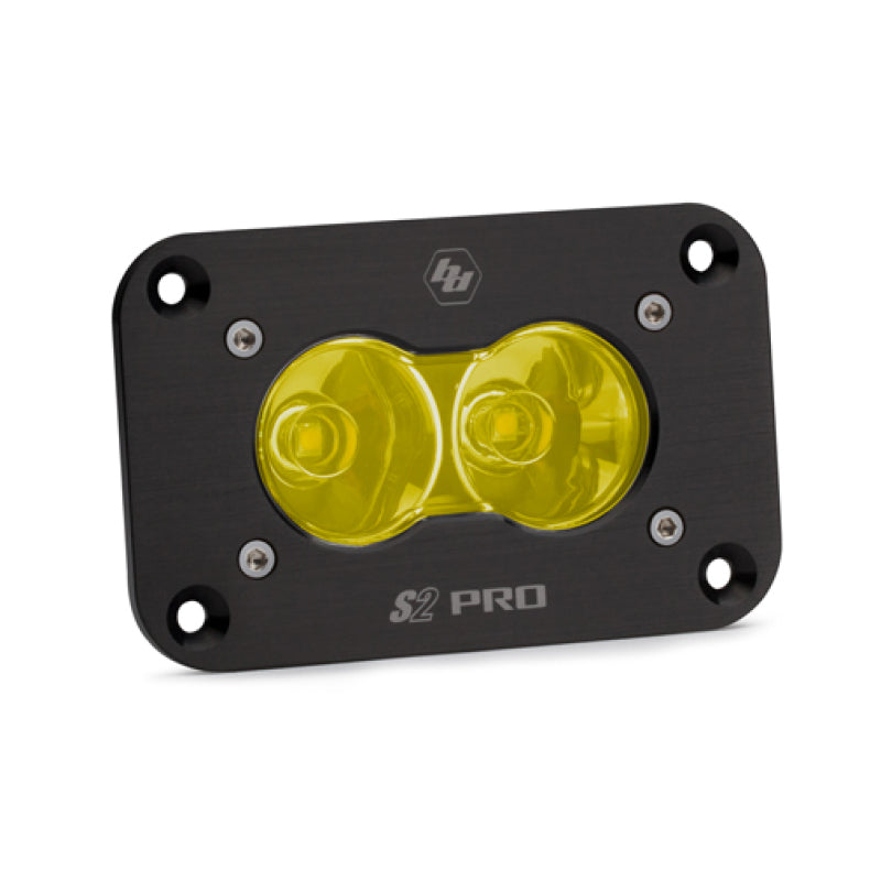 Baja Designs S2 Pro Flush Mount Work/Scene Pattern LED Work Light - Amber 481016 481016 Photo - Primary