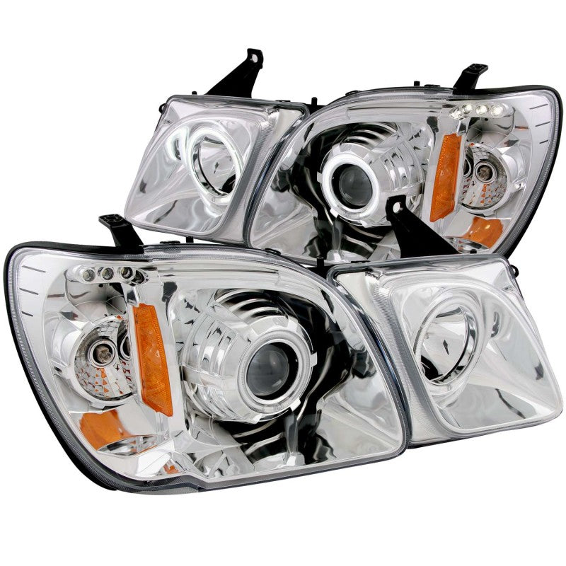 Anzo 1998-2007 Lexus Lx470 Projector Headlights w/ Halo Chrome (CCFL) 111169 Photo - Primary