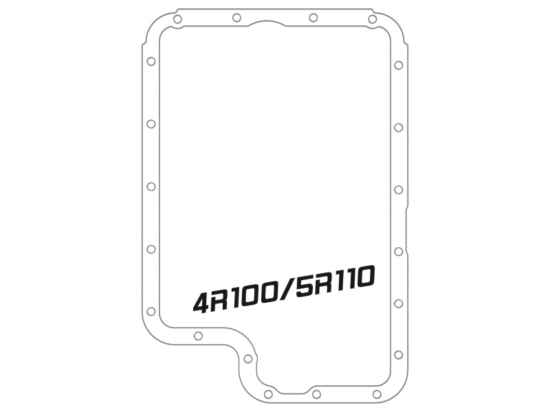 aFe Transmission Pan, Black w/ Machined Fins: Ford Diesel Trucks 94-10 V8- 46-70122-1 Technical Drawing