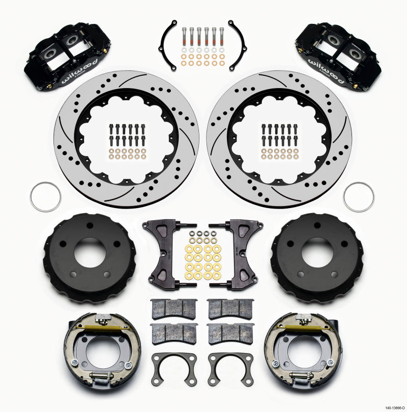 Wilwood Forged Narrow Superlite 4R Big Brake Rear Parking Brake Kit 140-13666-D Photo - Primary