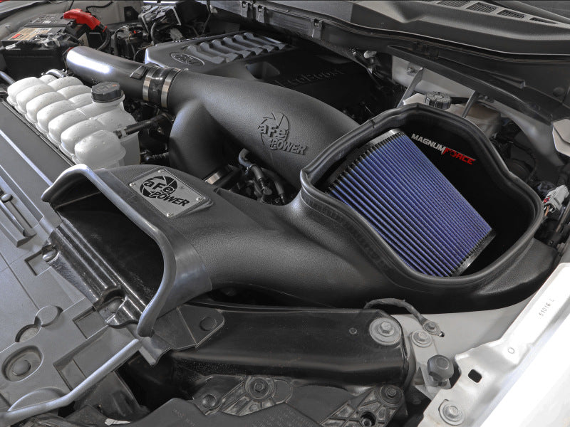 aFe MagnumFORCE Intake Stage-2 Pro 5R 2021 Ford F-150 V6-3.5L (tt) 54-13061R 54-13061R Photo - Mounted