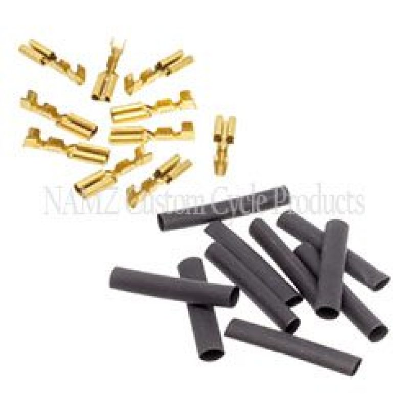 NAMZ 69-81 HD Brake Switches 1/8in. Female Crimp Terminal 22-16g w/Heat Shrink - 10 Pack (HD 9904) NHD-9904 NHD-9904 Photo - Primary