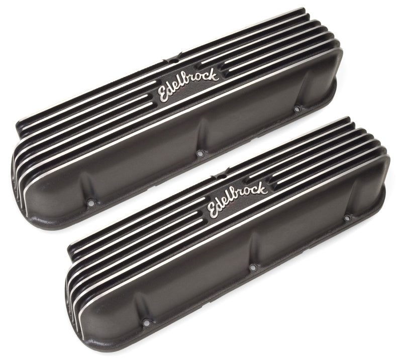 Edelbrock Valve Cover Classic Series Ford 1962-95 221 351W V8 Black 41603 41603 Photo - Unmounted
