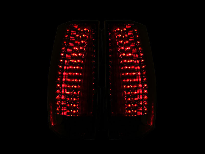 Anzo 2007-2014 Chevrolet Suburban LED Taillights Red/Clear - Escalade Look 311190 Photo - Mounted