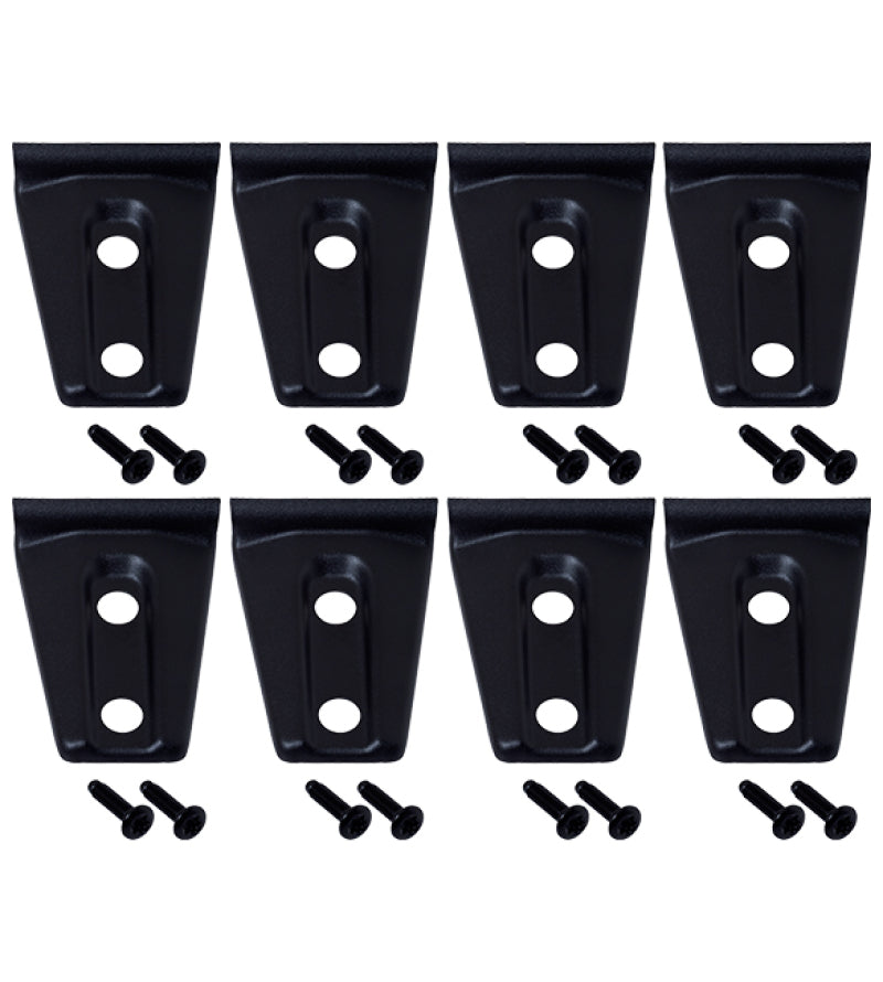 Kentrol 07-18 Jeep Wrangler JK Door Hinge Overlays 8 Pieces 4 Door - Textured Black 80021 80021 Photo - Primary
