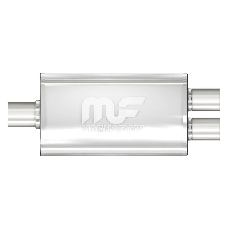 MagnaFlow 3.5" X 7" Oval Center/Dual Straight Through Performance Muffler 11148 Photo - Primary