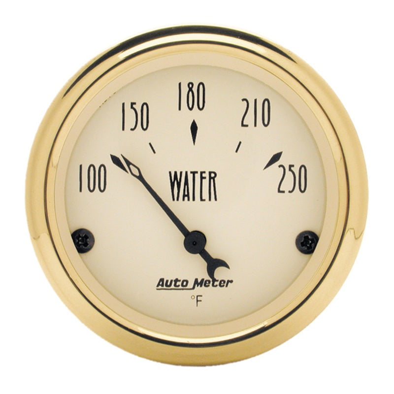 Autometer Gauge, Water Temp, 2 1/16", 250 Deg. F, Elec, Golden Oldies 1538 Photo - Primary
