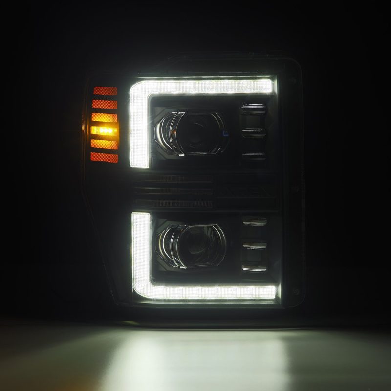 AlphaRex 08-10 Ford F250-550 PRO-Series Projector headlights Black w/Activ Light/Seq Signal 880308 880308 User 3