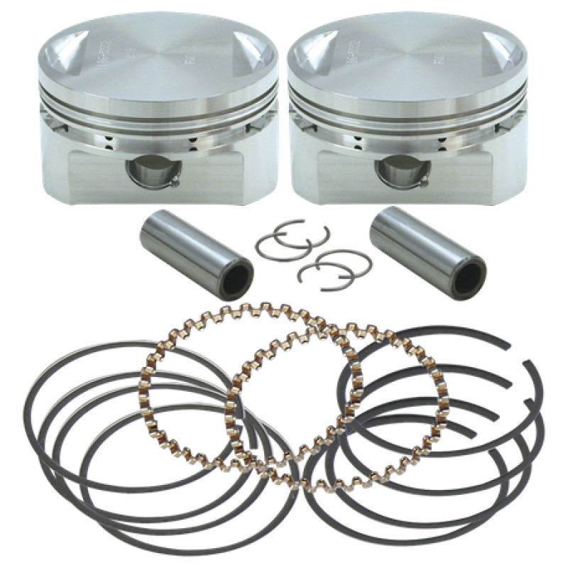 S&S Cycle 84-99 BT 3-1/2in Standard Bore Forged Stroker Piston Kit 106-5554 106-5554 User 1
