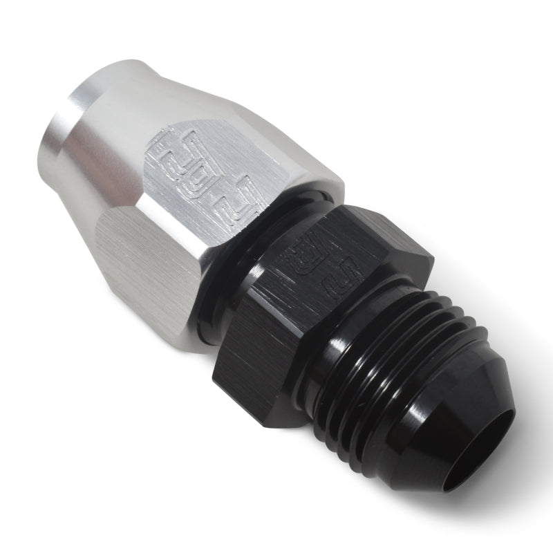 Russell -8 AN Male 37° to 1/2 inch Line (Black / Silver Finish) 639233 Photo - out of package