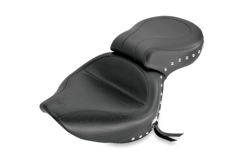 Mustang Motorcycle Mustang 01-08 Honda VT750DC Spirit Wide Touring 1PC Seat w/Studs- Black 75104 75104 Photo - Primary