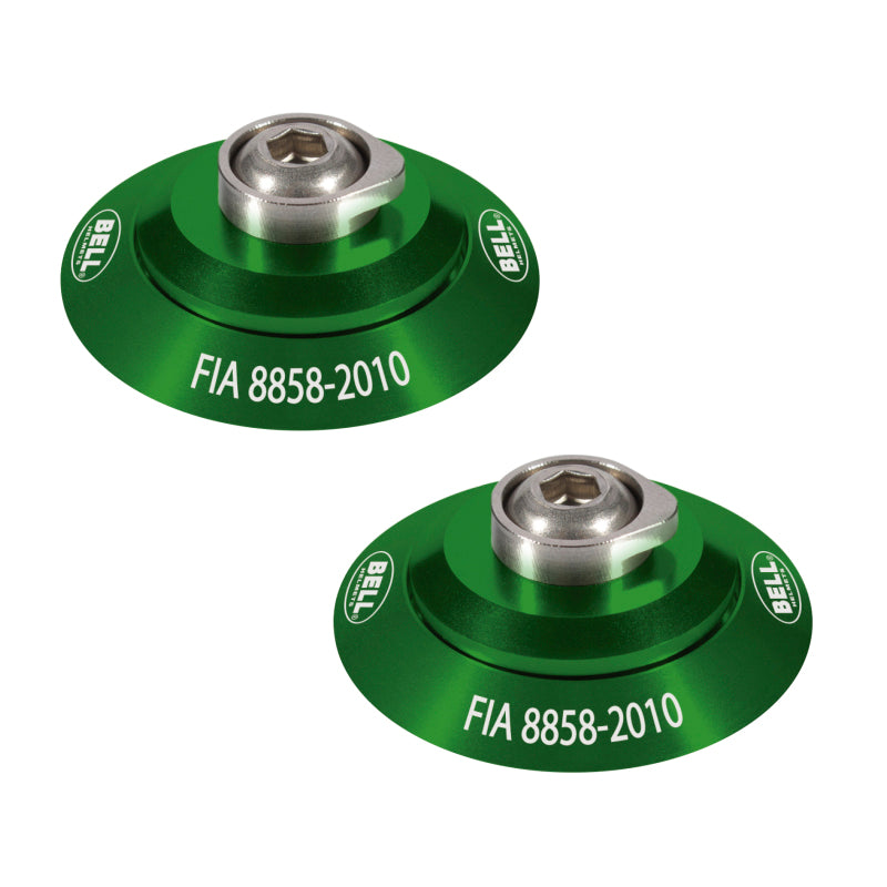 Bell HANS Clip Set Green FIA8858-2010 2100004 2100004 Photo - Primary