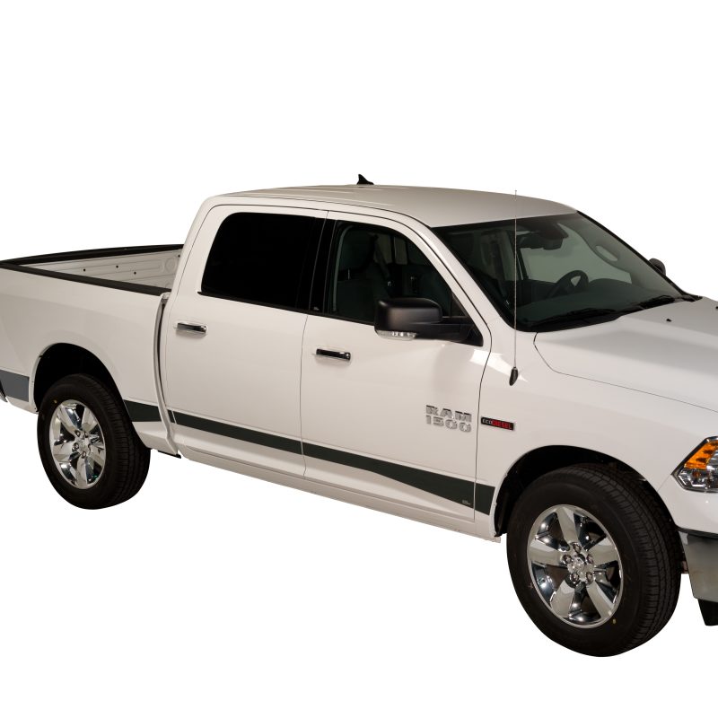 Putco 09-18 Ram 1500 Quad Cab 8ft- 5.5in Wide w/o Factory Flares 12pcs Black Platinum Rocker Panels 9751303BP 9751303BP Photo - Primary
