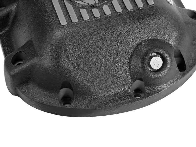 aFe Pro Series Rear Differential Cover Black w/ Machined Fins - Jeep 97-16 46-70192 Photo - Unmounted